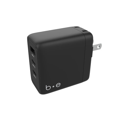 Blu Element Wall Charger 3 Port 65W PD 2USB-C & USB-A BEWCCS65W3P