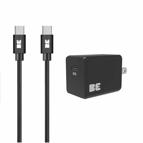 Blu Element Wall Charger USB-C 20W PD with USB-C to USB-C Cable 4ft BEWCA20W4CB