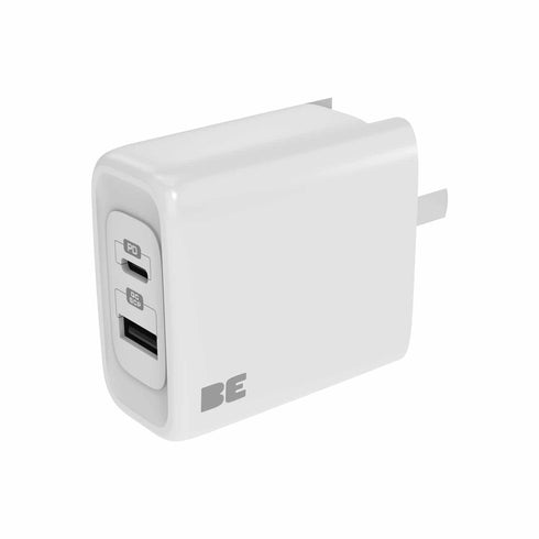 Blu Element Wall Charger Dual USB-C 45W PD and USB-A BEWCCS45WW