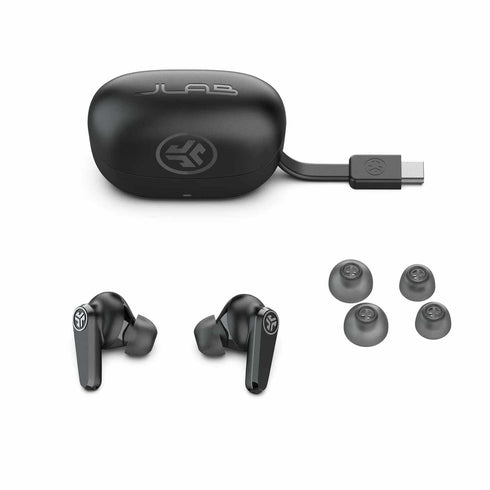 JLab Go Pods ANC True Wireless Earbuds IFCEBGOPODSRBLK124