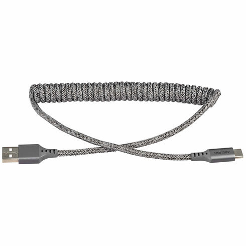 Ventev Charge/Sync Helix Coiled USB-C Cable 1ft COILCABACVNV