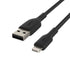 Belkin BoostCharge Braided Lightning to USB-A Cable 6ft CAA002bt2MBK