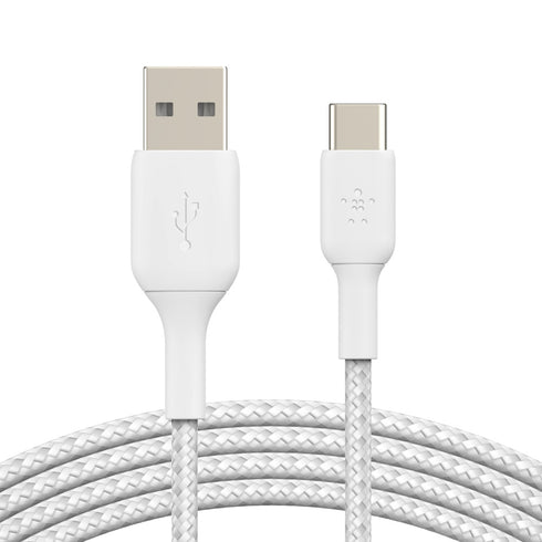 Belkin BoostCharge Braided USB-C to USB-A Cable 6ft CAB002bt2MWH
