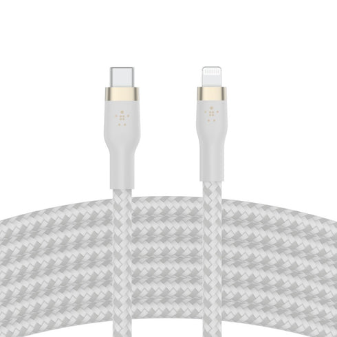 Belkin BoostCharge Pro Flex USB-C Cable with Lightning Connector CAA011bt2MWH