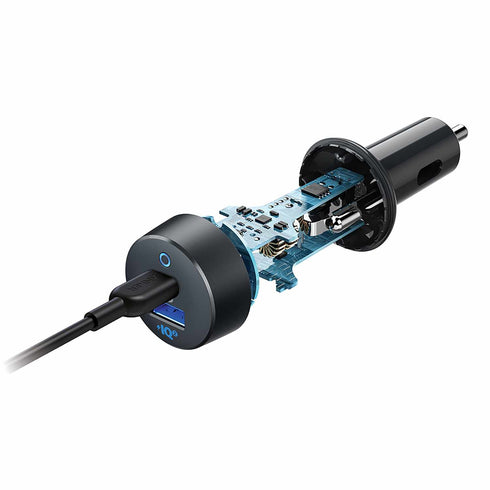 Anker 35W Car Charger 2-Port USB-A/USB-C with USB-C Cable B2732HF15