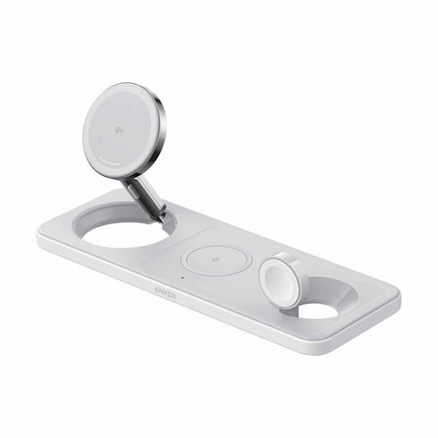 Anker MagGo Qi2 3-in-1 Pad 15W Wireless Charging Station B25M11215