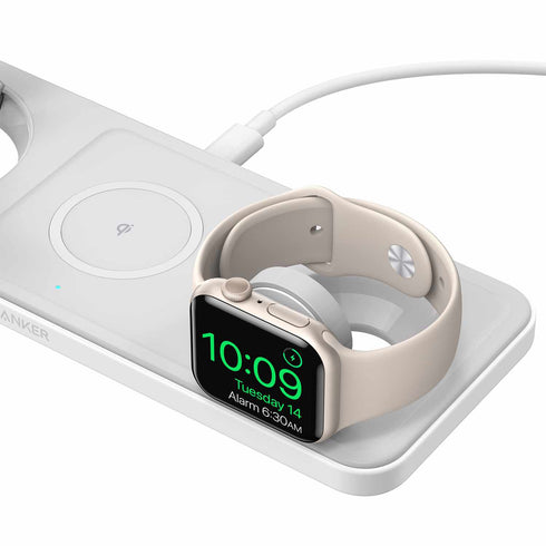 Anker MagGo Qi2 3-in-1 Pad 15W Wireless Charging Station B25M11215