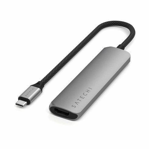 Satechi 4-in-1 USB-C Slim Multiport Adapter 4K STP4SM
