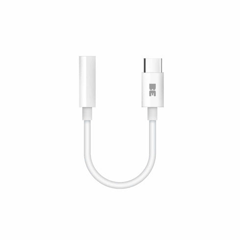 Blu Element USB-C to 3.5mm Headphone Jack Adapter White BEUSBCAUW