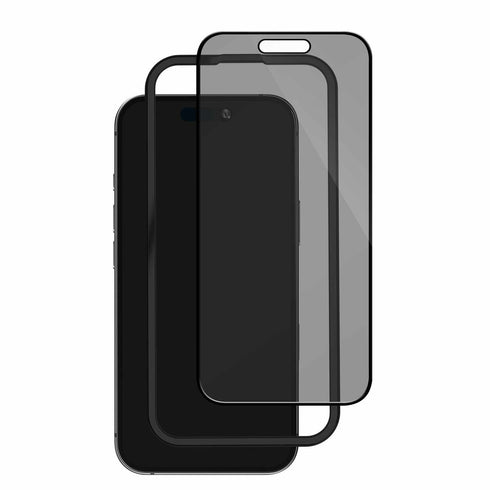 Blu Element Privacy Tempered Glass Screen Protector w/Installation Kit for iPhone 16 BEPGIKIP16