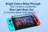 Blu Element Blue Light Tempered Glass Screen Protector 2 Pack for Nintendo Switch BETGBLNS