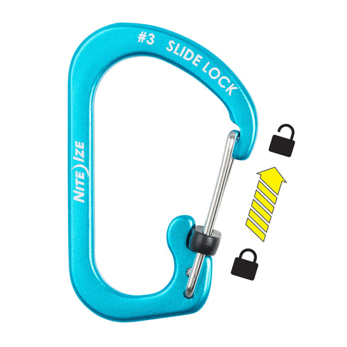 Nite Ize #3 SideLock Carabiner Aluminum CSLA3-03-R6
