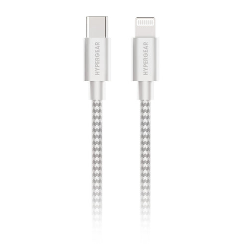 HyperGear 6 ft. 180cm USB-C to Lightning Braided Charge and Sync Cable 15964