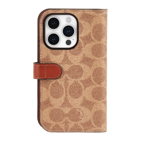 Coach Folio Signature C Case for iPhone 15 Sereis CH052702