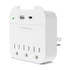 HyperGear Multi Plug 5 Outlet Extender with USB-C + USB Ports 15705