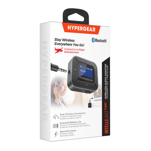 HyperGear IntelliCast Flight Wireless Audio Adapter - Transmitter + Receiver 15858