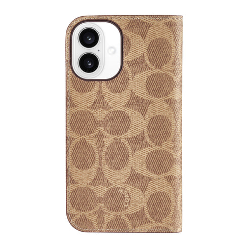 Coach Folio Signature C Case for iPhone 16 CH054142