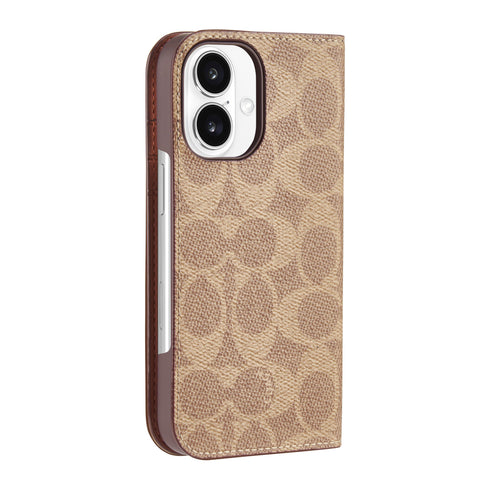 Coach Folio Signature C Case for iPhone 16 CH054142