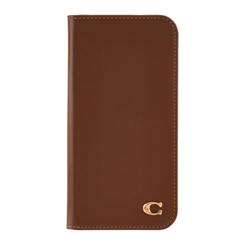 Coach Leather Folio Case for iPhone 16 CH054160
