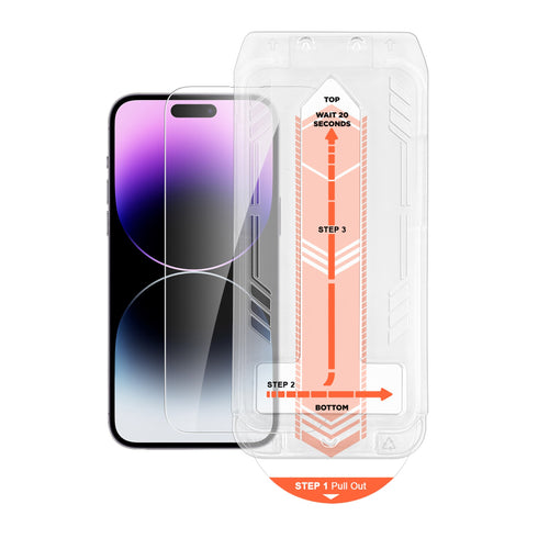 HyperGear Tempered Glass Screen Protector w/Installation Applicator Tray for iPhone 14 Series 16094