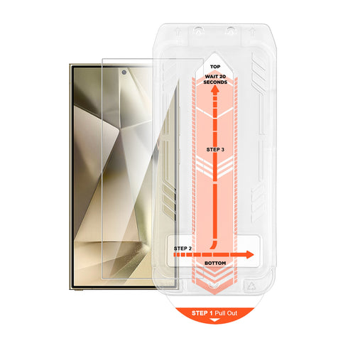 HyperGear Tempered Glass Screen Protector w/Installation Applicator Tray for Galaxy S24 16099