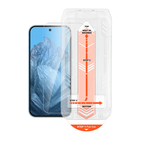 HyperGear Tempered Glass Screen Protector w/Installation Applicator Tray for Pixel 9 16164