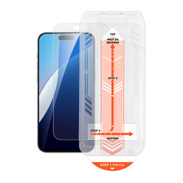 HyperGear Matte Glass Screen Protector for iPhone 16 Series w/Installation Applicator Tray for iPhone 16 Series 16227
