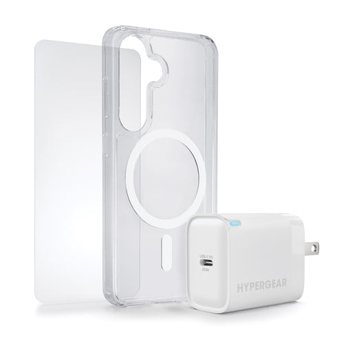 HyperGear Accessory Bundle - 20W Hub, Glass, Case w/ Magsafe Galaxy S Series 16295