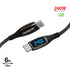 Naztech 6 ft DigiWATT 240W USBC to USBC Digital Fast Charge Cable with LED Power Display 16104
