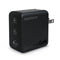 Naztech 100W Nexus T100 MultiPort GaN Dual USBC + USBA Wall Charger w/ Folding Prongs 16118