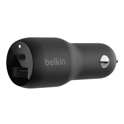 Belkin 37W Dual USB-C/USB-A Power Delivery PPS Car Charger CCB004btBK