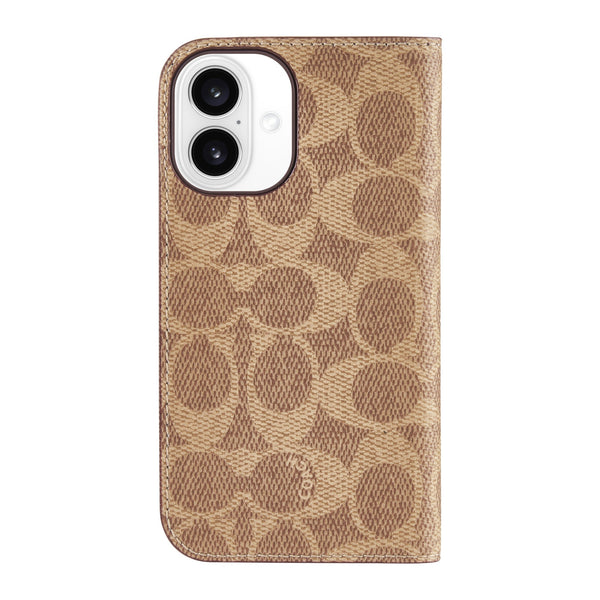 Coach Folio Signature C Case for iPhone 16 CH054142 840171739213