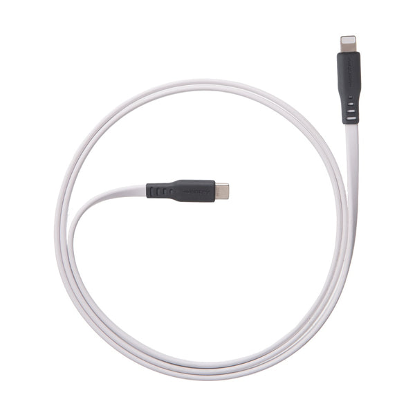 Ventev ChargeSync Flat USB-C to Lightning Cable 3ft FC3WHT256525