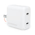 Hypergear 40W Dual Port 20W USB-C PD Wall USB-C PD/PPS Wall Charger Hub 15689