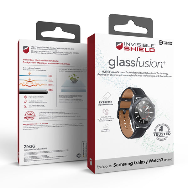 ZAGG InvisibleShield FusionPlus Glass Screen Protector for Galaxy Watch3 200306840 840056132962
