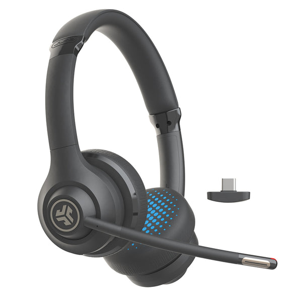 JLab Go Work Gen2 Wireless or Wired On Ear Headphones IFCHBGOWORKRBLK4 812887019569