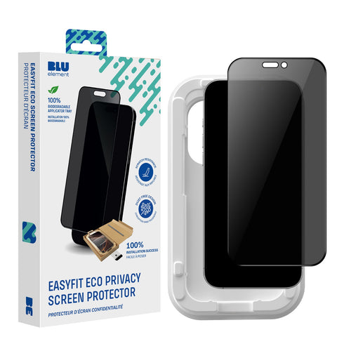 Blu Element EasyFit Privacy Eco Screen Protector iPhone 17 BEPGIKIP17PM 732442250988 732442251008 732442251015