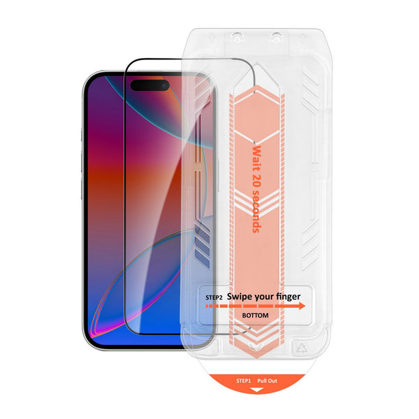 HyperGear Edge-to-Edge Glass Screen Protector w/Installation Applicator Tray iPhone 17 16500