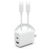 HyperGear Basics 30W Dual Port USB-C + USB-A Wall Charger Travel Hub 16015