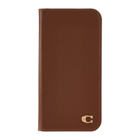 Coach Leather Folio Case for iPhone 16 CH054160 840171739305