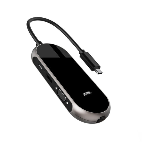 JCPal Onyx USBforC 9forPort Hub (1 x VGA, 3 x USB3.0, 1 x HDMI, 1 x USBCforPD, 1 x RJ45, 1 x SD Card Reader, 1 x TF2 Card Reader)