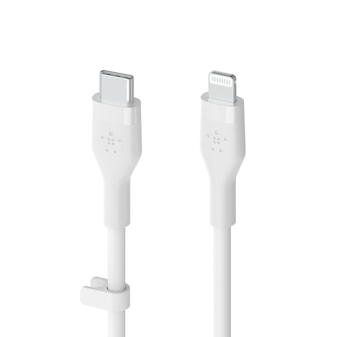 Belkin BoostCharge PRO USB-C Cable with Lightning Connector 3ft CAA009bt1MWH 745883832026