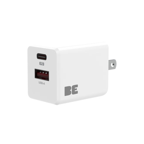 Blu Element Wall Charger Dual USB-C 20W PD and USB A BEWCA20WW 677355018525