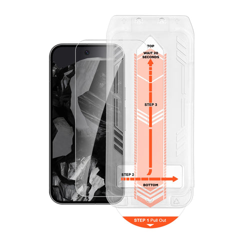 HyperGear Tempered Glass Screen Protector w/Installation Applicator Tray for Pixel 9 16165