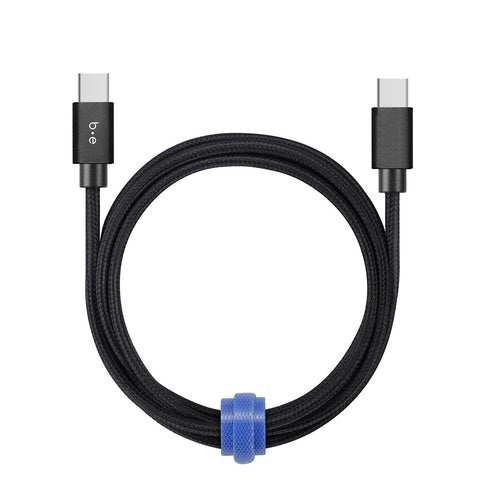 Blu Element Braided Charge/Sync USB-C to USB-C 60W Cable BEC2C4B 758913930814