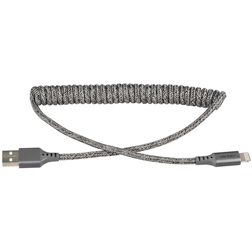 Ventev Helix Coiled Charge/Sync Lightning Cable 1ft COILCABTGVNV