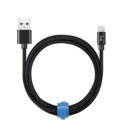 Blu Element Braided Charge/Sync Lightning to USB-A Cable B4MFIBK 757347730786