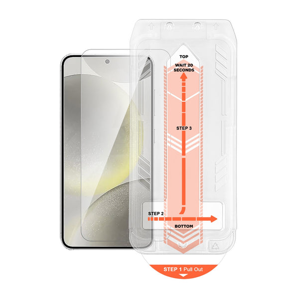 HyperGear Tempered Glass Screen Protector w/Installation Applicator Tray for Galaxy S24 16100