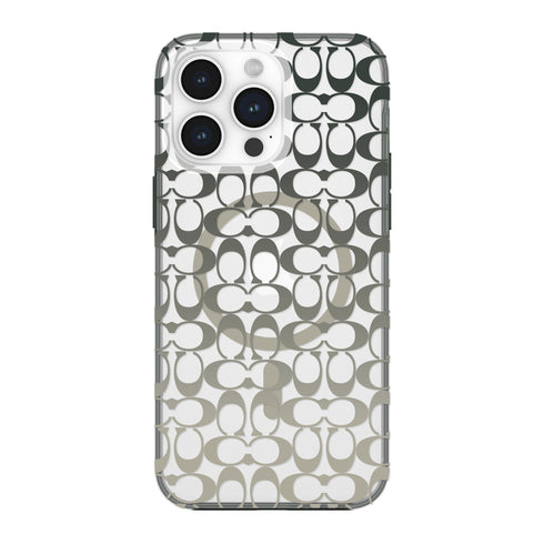 Coach Protective Signature C Case w/MagSafe for iPhone 15 CH052664 840171733853