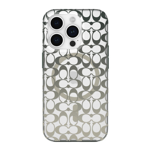 Coach Protective Signature C Case w/MagSafe for iPhone 15 CH052532 840171733198